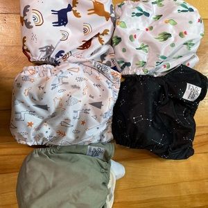 5 Reuseable diapers Petite Ourse